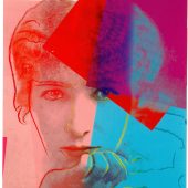 Andy Warhol: Sarah Bernhardt, 1980 Siebdruck aus dem Portfolio „Ten Portraits of Jews of the Twentieth Century” (Feldman/Schellmann/Defendi II.226-235) auf Lenox Museum Board, 101,6 x 81,3 cm, Edition: 86/200, signiert und nummeriert mit Bleistift unten rechts, Gedruckt von: Rupert Jasen Smith, New York Herausgeber: Ronald Feldman Fine Arts, Inc., New York; Jonathan A Editions, Tel Aviv, Israel Feldman/Schellmann/Defendi II.234