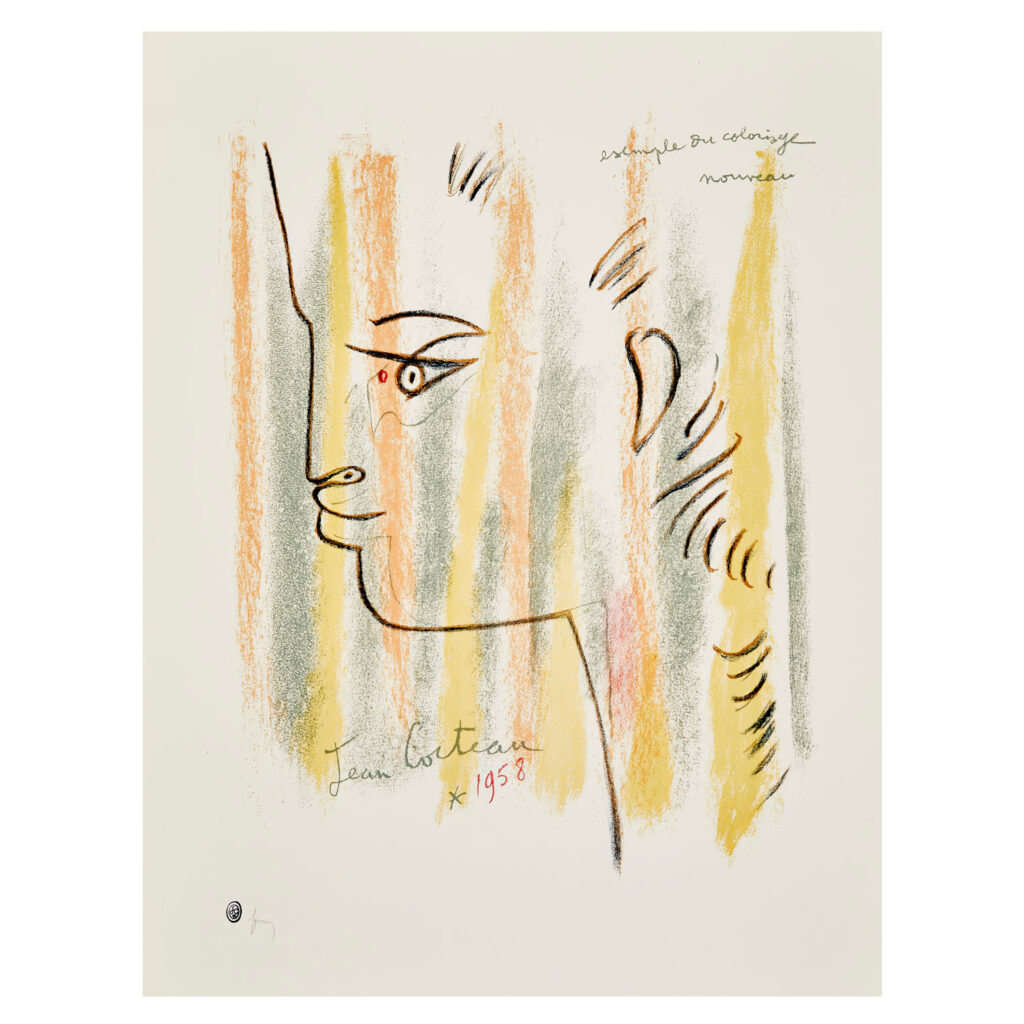 Jean Cocteau, Portrait eines Faun, Farblithografie, 1958 © Comité Cocteau, Paris / VG Bild-Kunst, Bonn 2025