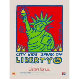 City Kids Speak on Liberty ©Keith Haring Foundation